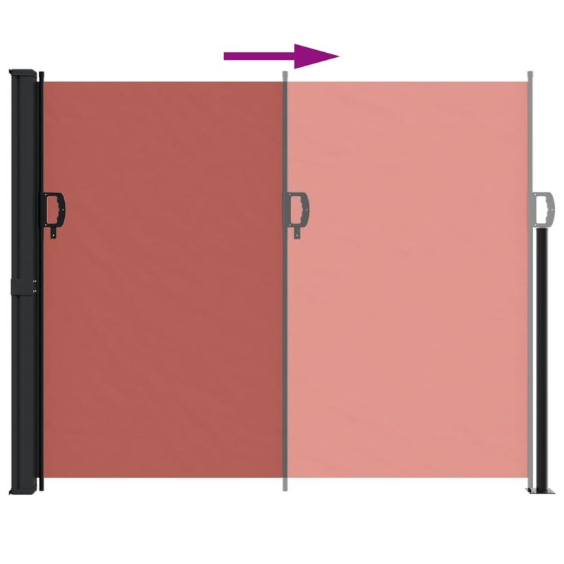 Casa si Gradina - Gradina si terasa - Umbrele si pavilioane - Umbrele - Copertina laterala retractabila, teracota, 160 x 600 cm - Infinity.ro