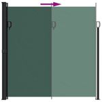Casa si Gradina - Gradina si terasa - Umbrele si pavilioane - Umbrele - Copertina laterala retractabila, verde inchis, 200x500 cm - Infinity.ro