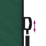 Casa si Gradina - Gradina si terasa - Umbrele si pavilioane - Umbrele - Copertina laterala retractabila, verde inchis, 200x500 cm - Infinity.ro