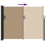 Casa si Gradina - Gradina si terasa - Umbrele si pavilioane - Umbrele - Copertina laterala retractabila, gri taupe, 160x500 cm - Infinity.ro