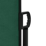 Casa si Gradina - Gradina si terasa - Umbrele si pavilioane - Umbrele - Copertina laterala retractabila, verde inchis, 200x500 cm - Infinity.ro