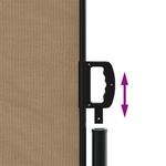 Casa si Gradina - Gradina si terasa - Umbrele si pavilioane - Umbrele - Copertina laterala retractabila, gri taupe, 160x500 cm - Infinity.ro