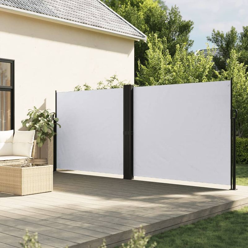 Casa si Gradina - Gradina si terasa - Umbrele si pavilioane - Umbrele - Copertina laterala retractabila, alb, 180x600 cm - Infinity.ro