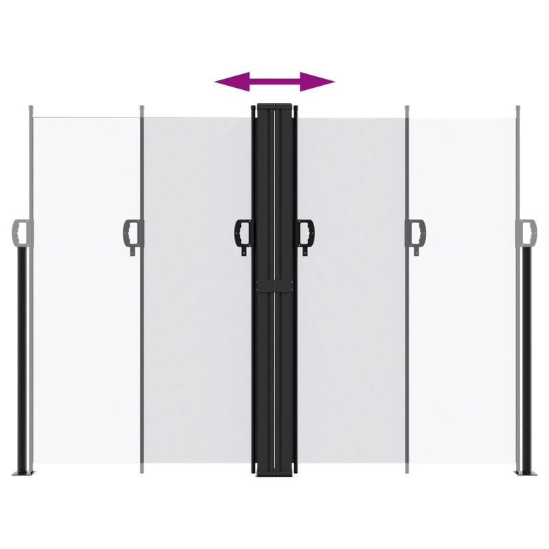 Casa si Gradina - Gradina si terasa - Umbrele si pavilioane - Umbrele - Copertina laterala retractabila, alb, 180x600 cm - Infinity.ro