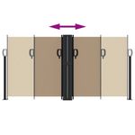 Casa si Gradina - Gradina si terasa - Umbrele si pavilioane - Umbrele - Copertina laterala retractabila, gri taupe, 120 x 600 cm - Infinity.ro