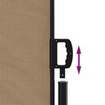 Casa si Gradina - Gradina si terasa - Umbrele si pavilioane - Umbrele - Copertina laterala retractabila, gri taupe, 120 x 600 cm - Infinity.ro