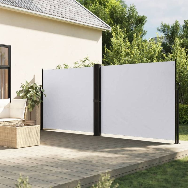 Casa si Gradina - Gradina si terasa - Umbrele si pavilioane - Umbrele - Copertina laterala retractabila, alb, 160x1200 cm - Infinity.ro