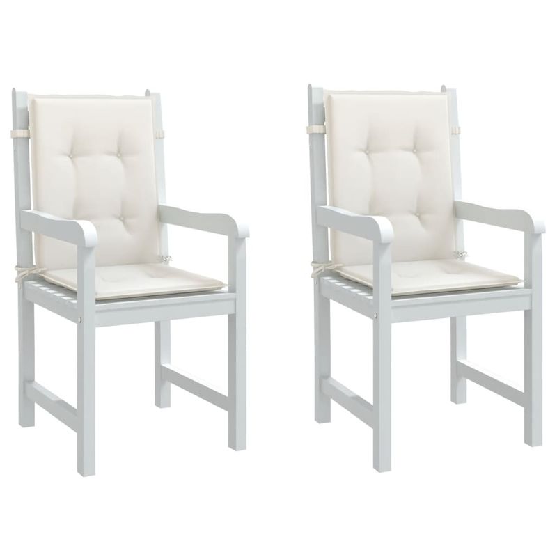 Casa si Gradina - Textile si covoare - Perne si pilote - Perne decorative - Perne scaun cu spatar scund 2buc. melanj crem 100x50x4cm textil - Infinity.ro