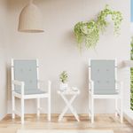 Casa si Gradina - Textile si covoare - Perne si pilote - Perne decorative - Perne scaun cu spatar scund 2 buc. melanj gri 100x50x4cm textil, gri deschis melange - Infinity.ro