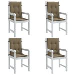 Casa si Gradina - Textile si covoare - Perne si pilote - Perne decorative - Perne scaun cu spatar mic 4 buc. melanj taupe 100x50x4cm textil - Infinity.ro