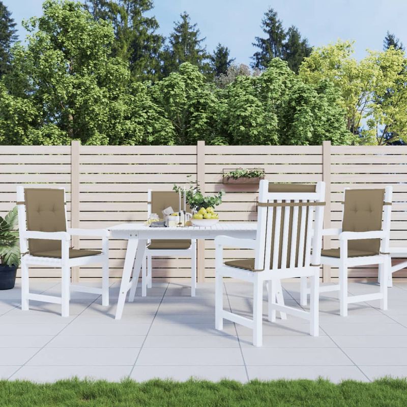 Casa si Gradina - Textile si covoare - Perne si pilote - Perne decorative - Perne scaun cu spatar mic 4 buc. melanj taupe 100x50x4cm textil - Infinity.ro