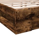 Casa si Gradina - Mobilier - Paturi si accesorii - Paturi - Cadru pat cu sertare stejar fumuriu 135x190 cm lemn prelucrat - Infinity.ro