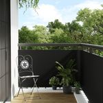 Casa si Gradina - Gradina si terasa - Garduri, panouri si accesorii - Paravan pentru balcon, negru, 400x80 cm, poliratan - Infinity.ro