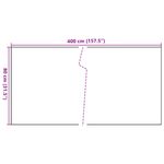 Casa si Gradina - Gradina si terasa - Garduri, panouri si accesorii - Paravan pentru balcon, negru, 400x80 cm, poliratan - Infinity.ro