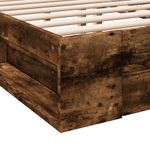 Casa si Gradina - Mobilier - Paturi si accesorii - Paturi - Cadru pat cu sertare stejar fumuriu 120x200 cm lemn prelucrat - Infinity.ro