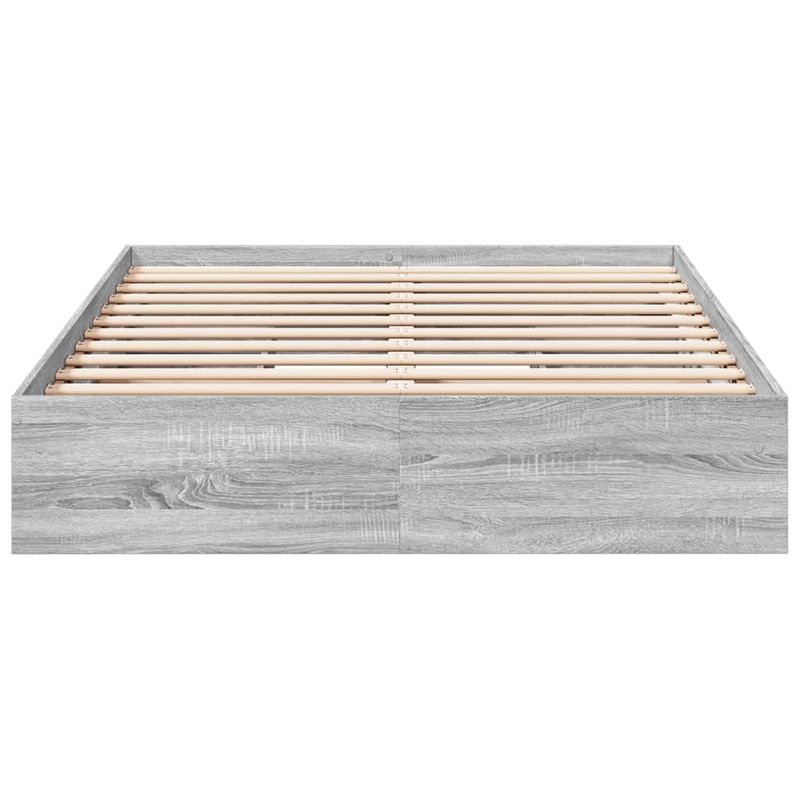 Casa si Gradina - Mobilier - Paturi si accesorii - Paturi - Cadru de pat cu sertare gri sonoma 120x190 cm lemn prelucrat - Infinity.ro