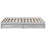 Casa si Gradina - Mobilier - Paturi si accesorii - Paturi - Cadru de pat cu sertare gri sonoma 120x190 cm lemn prelucrat - Infinity.ro