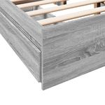 Casa si Gradina - Mobilier - Paturi si accesorii - Paturi - Cadru de pat cu sertare gri sonoma 120x190 cm lemn prelucrat - Infinity.ro