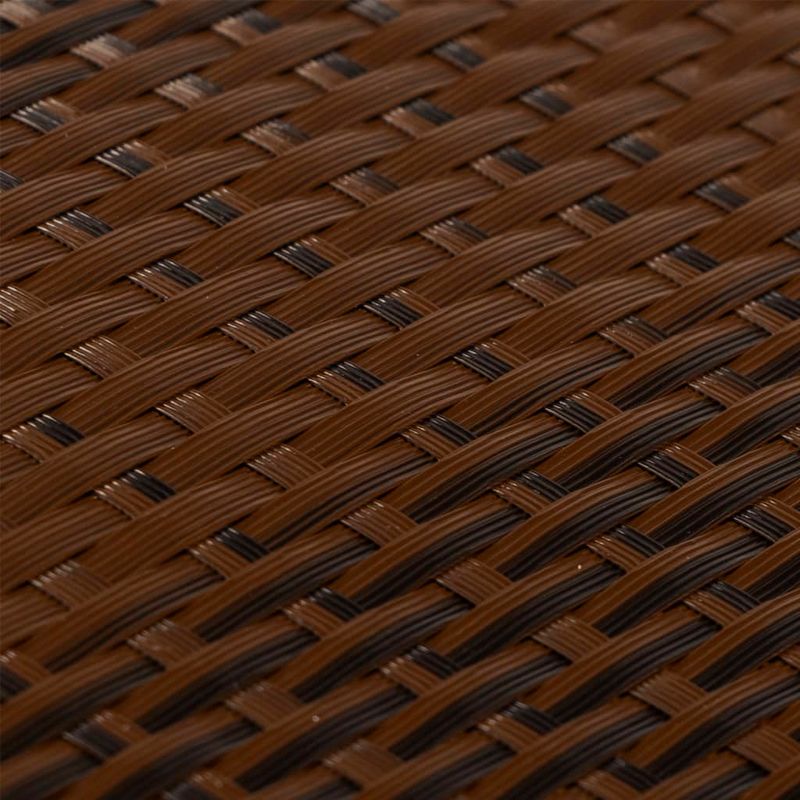 Casa si Gradina - Gradina si terasa - Garduri, panouri si accesorii - Paravan pentru balcon 5 buc. maro si negru 255x19 cm poliratan - Infinity.ro