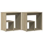 Casa si Gradina - Mobilier - Mese si birouri - Mese living - Masa laterala, 2 buc., stejar sonoma, 50x30x50 cm, lemn - Infinity.ro