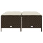 Casa si Gradina - Gradina si terasa - Mobilier exterior - Scaune si sezlonguri gradina - Scaune gradina cu perne, 4 buc., maro, poliratan - Infinity.ro