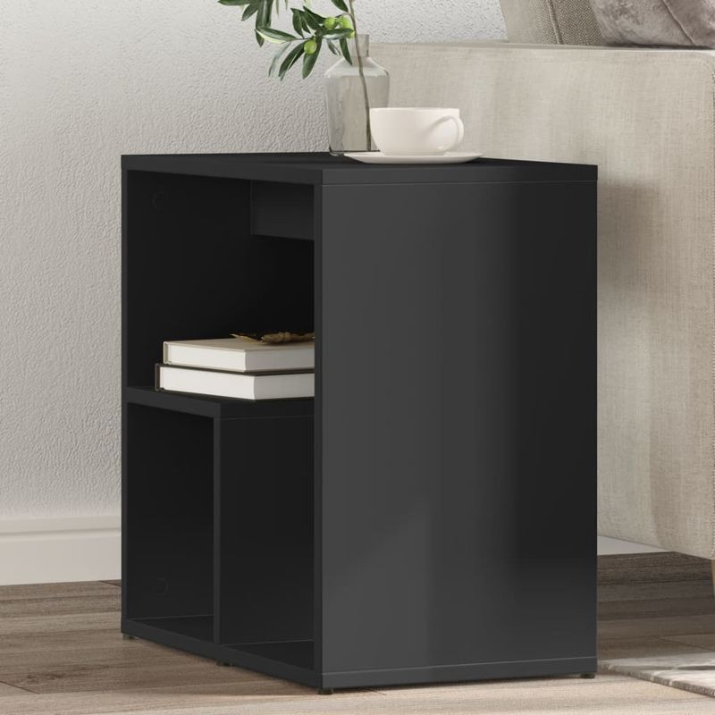 Casa si Gradina - Mobilier - Mese si birouri - Mese living - Masa laterala, negru, 50x30x50 cm, PAL - Infinity.ro