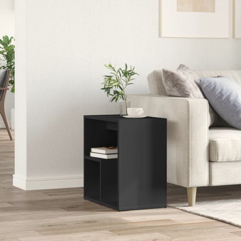 Casa si Gradina - Mobilier - Mese si birouri - Mese living - Masa laterala, negru, 50x30x50 cm, PAL - Infinity.ro