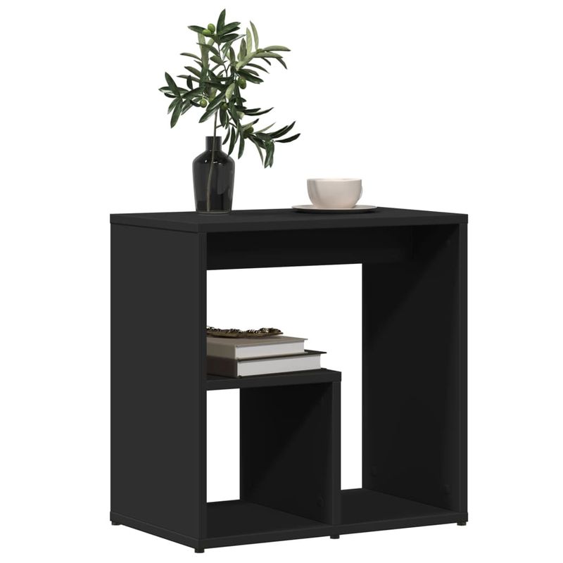 Casa si Gradina - Mobilier - Mese si birouri - Mese living - Masa laterala, negru, 50x30x50 cm, PAL - Infinity.ro
