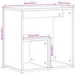 Casa si Gradina - Mobilier - Mese si birouri - Mese living - Masa laterala, 2 buc., stejar sonoma, 50x30x50 cm, lemn - Infinity.ro