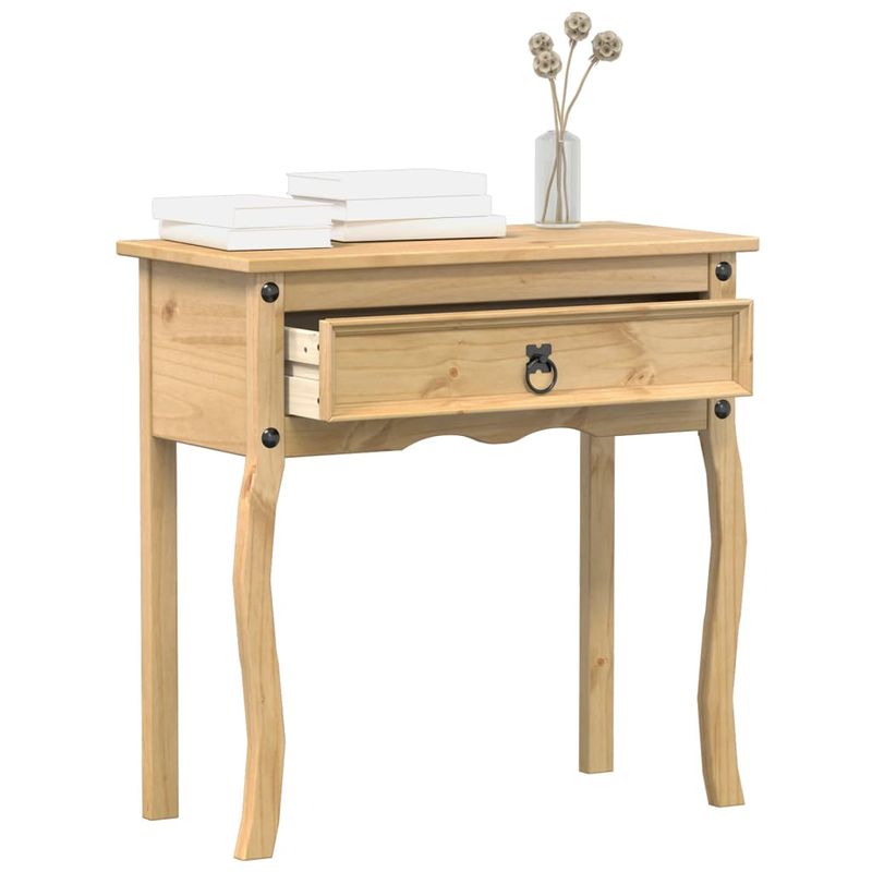 Casa si Gradina - Mobilier - Comode si corpuri - Console - Masuta consola Corona, 73x35x73 cm, lemn masiv de pin - Infinity.ro