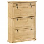 Casa si Gradina - Mobilier - Organizare si depozitare - Organizator incaltaminte - Dulap pantofi "Corona", 99x32x138 cm, lemn masiv de pin - Infinity.ro