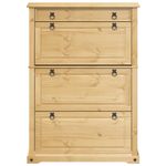Casa si Gradina - Mobilier - Organizare si depozitare - Organizator incaltaminte - Dulap pantofi "Corona", 99x32x138 cm, lemn masiv de pin - Infinity.ro