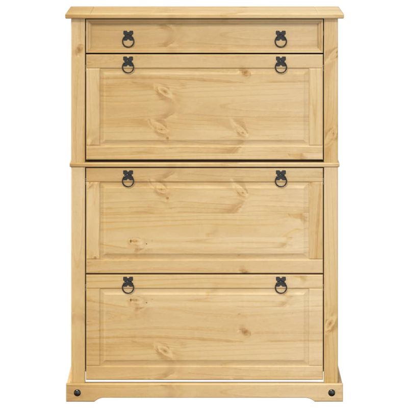 Casa si Gradina - Mobilier - Organizare si depozitare - Organizator incaltaminte - Dulap pantofi "Corona", 99x32x138 cm, lemn masiv de pin - Infinity.ro