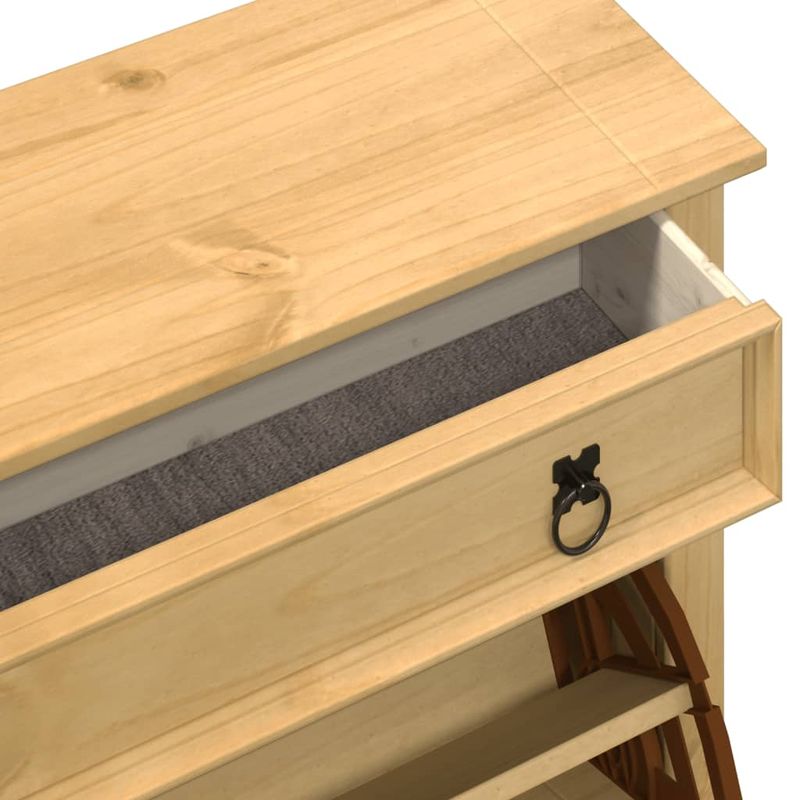 Casa si Gradina - Mobilier - Organizare si depozitare - Organizator incaltaminte - Dulap pantofi "Corona", 99x32x138 cm, lemn masiv de pin - Infinity.ro
