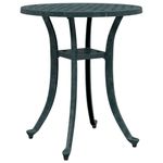 Casa si Gradina - Gradina si terasa - Mobilier exterior - Mese gradina - Masa de gradina, verde, Ø48x53 cm, aluminiu turnat - Infinity.ro