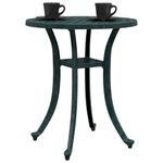 Casa si Gradina - Gradina si terasa - Mobilier exterior - Mese gradina - Masa de gradina, verde, Ø48x53 cm, aluminiu turnat - Infinity.ro