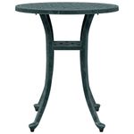 Casa si Gradina - Gradina si terasa - Mobilier exterior - Mese gradina - Masa de gradina, verde, Ø48x53 cm, aluminiu turnat - Infinity.ro