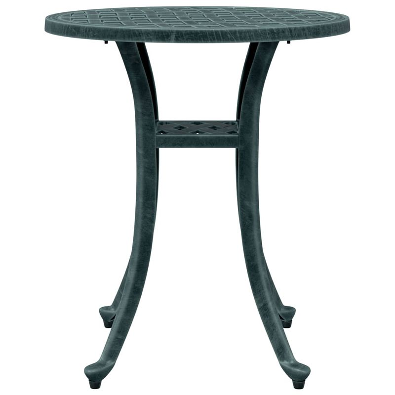 Casa si Gradina - Gradina si terasa - Mobilier exterior - Mese gradina - Masa de gradina, verde, Ø48x53 cm, aluminiu turnat - Infinity.ro