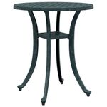 Casa si Gradina - Gradina si terasa - Mobilier exterior - Mese gradina - Masa de gradina, verde, Ø48x53 cm, aluminiu turnat - Infinity.ro