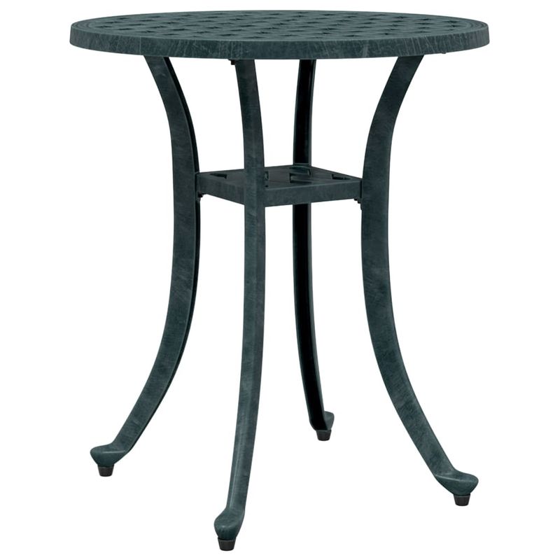 Casa si Gradina - Gradina si terasa - Mobilier exterior - Mese gradina - Masa de gradina, verde, Ø48x53 cm, aluminiu turnat - Infinity.ro