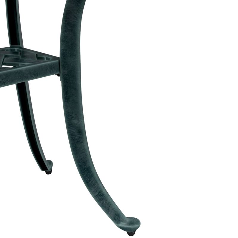 Casa si Gradina - Gradina si terasa - Mobilier exterior - Mese gradina - Masa de gradina, verde, Ø48x53 cm, aluminiu turnat - Infinity.ro