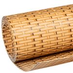 Casa si Gradina - Gradina si terasa - Garduri, panouri si accesorii - Paravan Balcon Maro Deschis 300x90 cm Poly Rattan - Infinity.ro