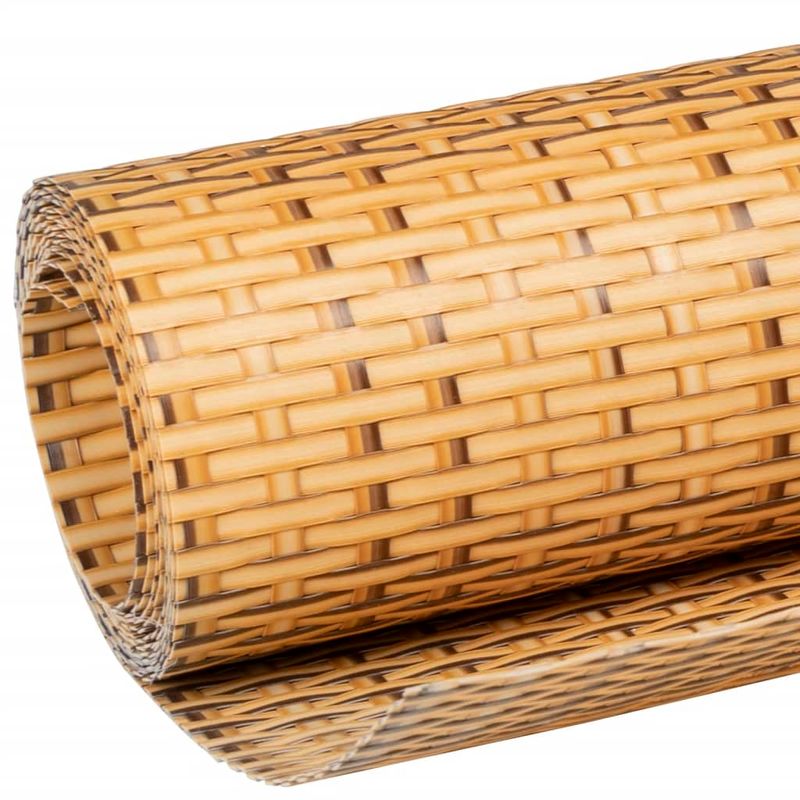 Casa si Gradina - Gradina si terasa - Garduri, panouri si accesorii - Paravan Balcon Maro Deschis 400x100 cm Poly Rattan - Infinity.ro