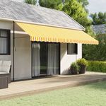 Casa si Gradina - Gradina si terasa - Umbrele si pavilioane - Umbrele - Panza de rezerva fald copertina, galben si alb 5 m dungi - Infinity.ro
