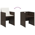 Casa si Gradina - Gradina si terasa - Mobilier exterior - Seturi mobila gradina - Set mobilier de gradina cu perne, 7 piese, maro, poliratan - Infinity.ro