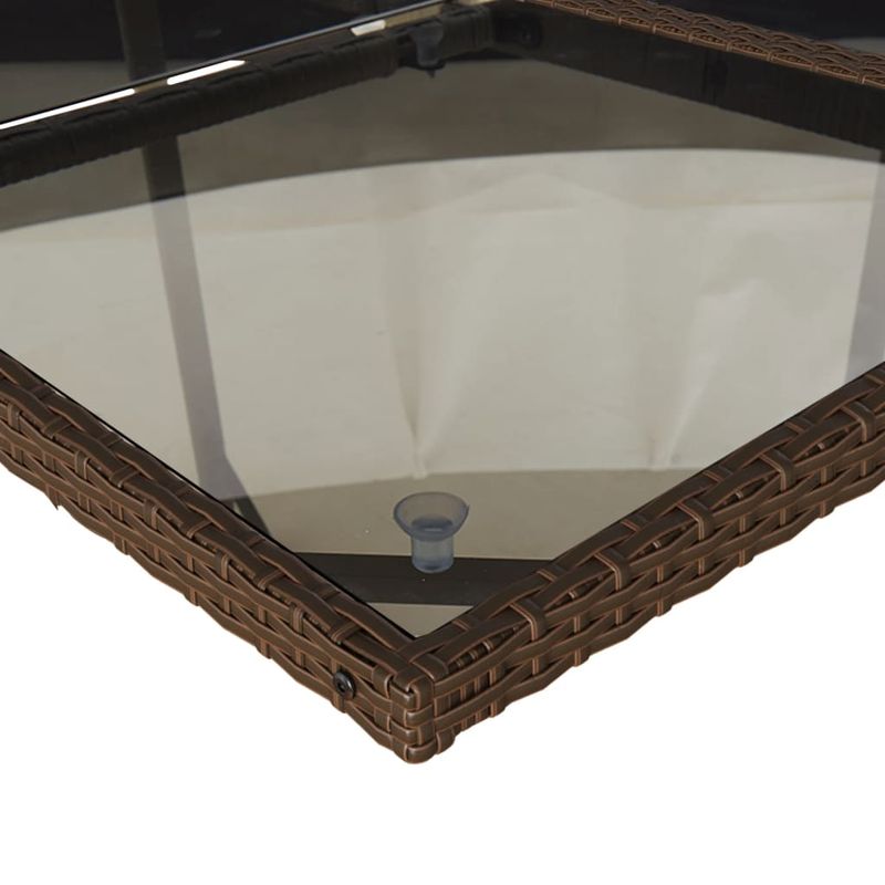 Casa si Gradina - Gradina si terasa - Mobilier exterior - Seturi mobila gradina - Set mobilier de gradina cu perne, 7 piese, maro, poliratan - Infinity.ro