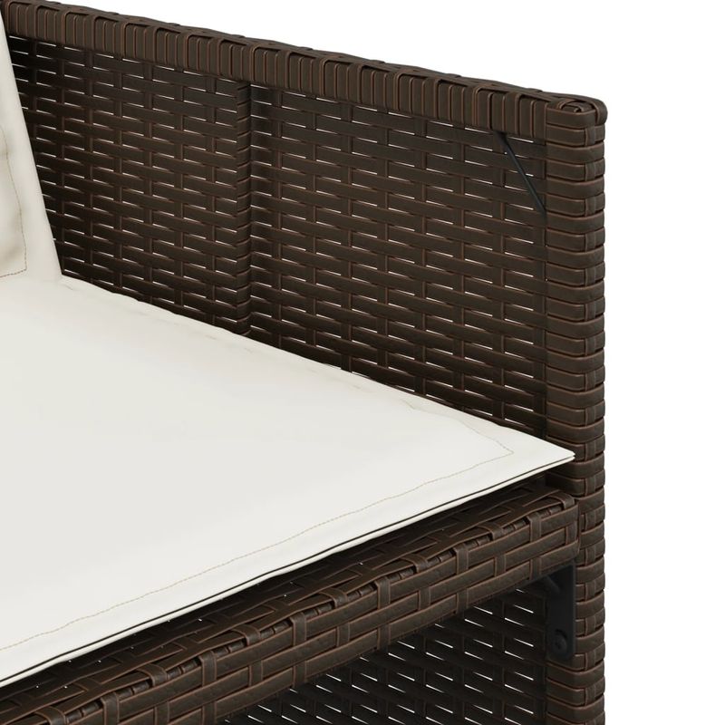 Casa si Gradina - Gradina si terasa - Mobilier exterior - Seturi mobila gradina - Set mobilier de gradina cu perne, 7 piese, maro, poliratan - Infinity.ro