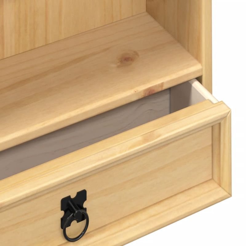 Casa si Gradina - Mobilier - Biblioteci si rafturi - Biblioteci - Dulap de CD-uri „Corona”, 52x17,5x103 cm, lemn masiv de pin - Infinity.ro