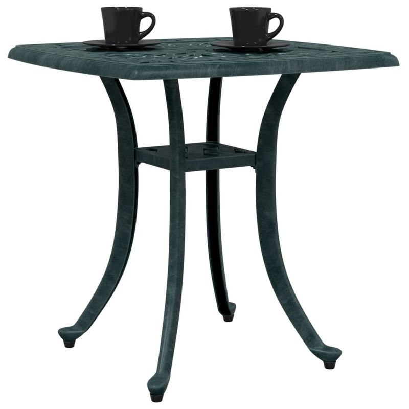Casa si Gradina - Gradina si terasa - Mobilier exterior - Mese gradina - Masa de gradina, verde, 53x53x53 cm, aluminiu turnat - Infinity.ro