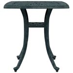 Casa si Gradina - Gradina si terasa - Mobilier exterior - Mese gradina - Masa de gradina, verde, 53x53x53 cm, aluminiu turnat - Infinity.ro